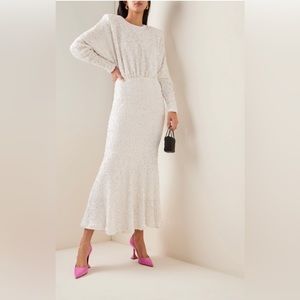 EU 36  (US 6) ROTATE bill an sequin maxi dress